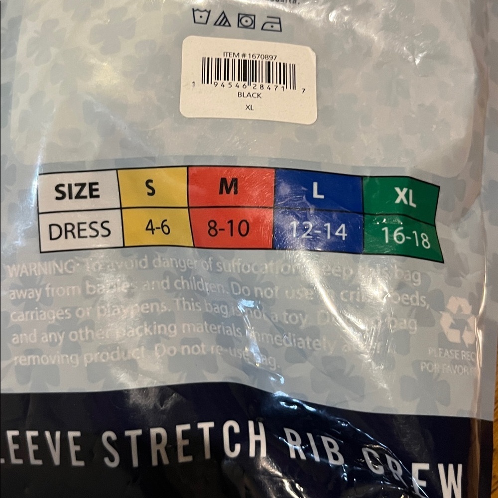 Lucky Brand Short Sleeve Rib Crew 3-Pack in Purple, Blue, and White - Picture 3 of 4
